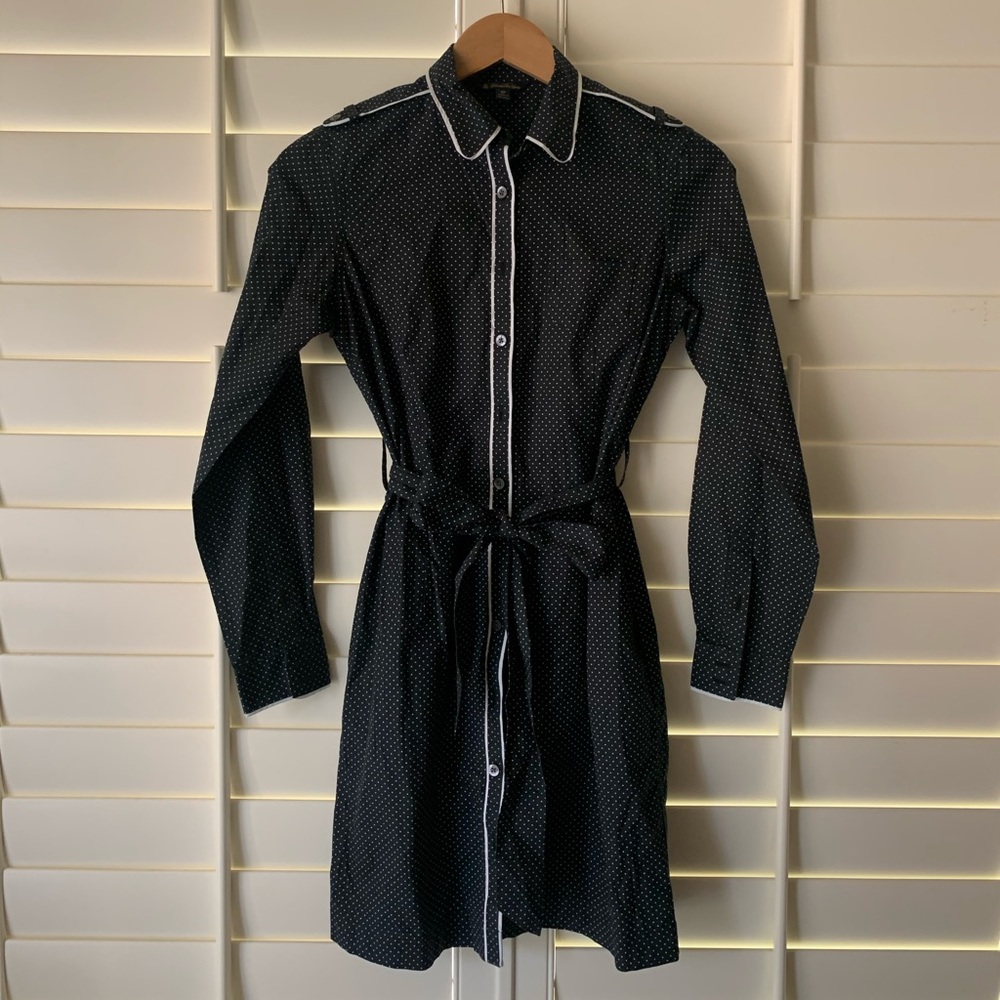 Brooks Brothers button down dress with tie